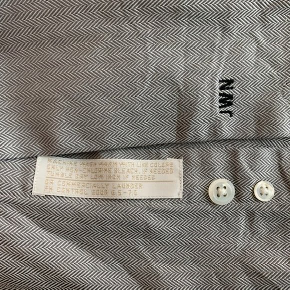 John W. Nordstrom Gray Button Down Dress Shirt - Picture 8 of 8